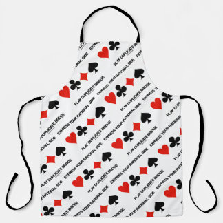 Delantal Express Your Rational Side Play Duplicate Bridge