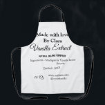 Delantal Extracto de vainilla de ingredientes caseros añadi<br><div class="desc">Diseño</div>