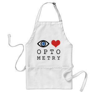 Delantal Eye Love Heart Optometry - Optometrista Tabla Ofta