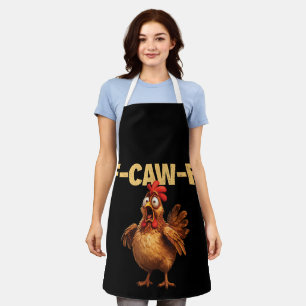 Delantal F Caw F Chiste de Pollo Humor Oscuro Sarcasmo