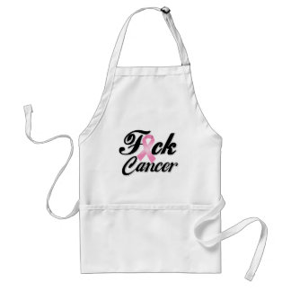 Delantal F*CK Camisetas de cáncer de mama