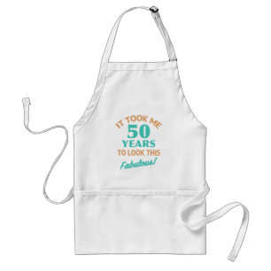 Delantal Fabuloso cumpleaños número 50