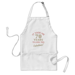 Delantal Fabuloso cumpleaños número 70