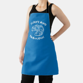 Delantal Fabuloso y fabuloso chef croissant francés