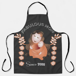 Delantal Fabulous Mom Apron personalizado
