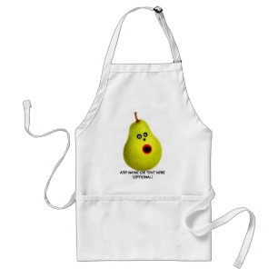 Delantal Face Pear divertida