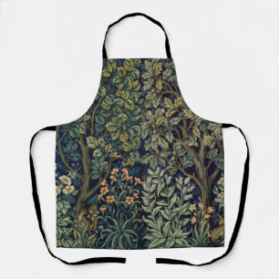 Delantal Faisán pájaro árbol bosque William Morris