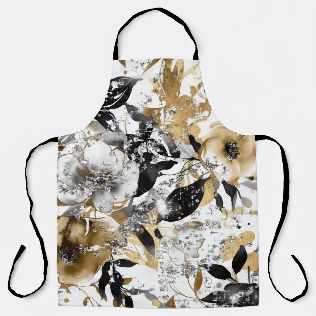 Delantal Faith Floral Purpurina Apron 1004A (Anverso)