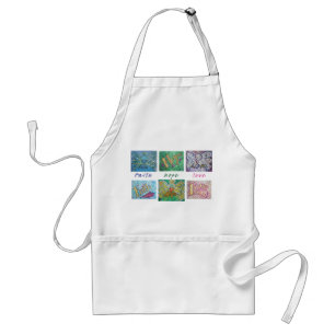 Delantal Faith Hope Love Angel Word Collage Apron