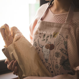 Delantal Fall Harvest y Rosa de Acción de Gracias de los Cu