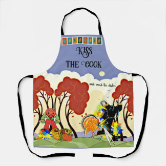 Delantal Fall, Thanksgiving, Kiss the Cook Apron