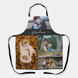 Delantal Familia Collage Simple Amor Moderno Abuela Mamá