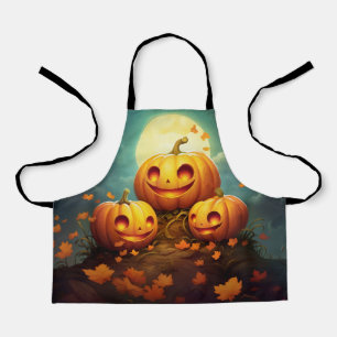 Delantal Familia de calabazas lindo jack o linterna hallowe