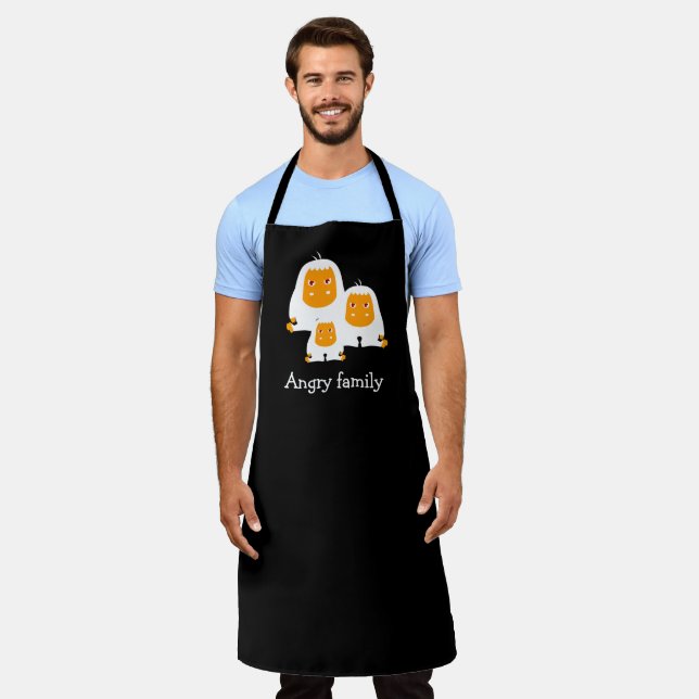 Delantal Familia furiosa Monos diseñan T-Shirt Bath Mat (Gastado)