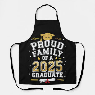 Delantal Familia Orgullosa De Un Graduado De 2025 En Su Gra