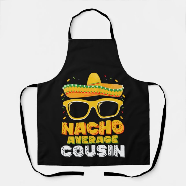 Delantal Familia primo promedio Nacho Cinco De Mayo (Anverso)