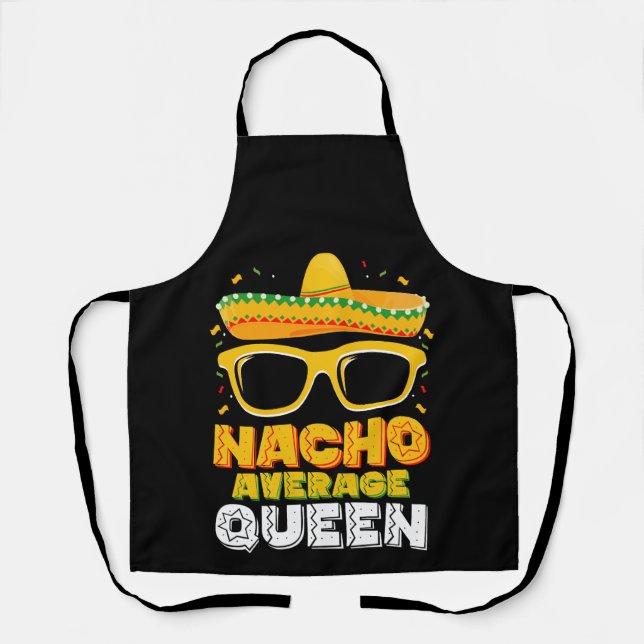 Delantal Familia Reina Chica promedio de Nacho Cinco De May (Anverso)