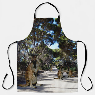 Delantal Familia Wallaby Australiana En La Isla Canguro,