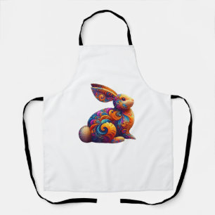 Delantal Famoso Conejo Conejo Fractal Cosmic Swirl A