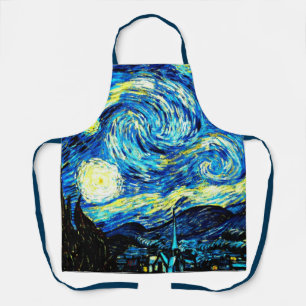 Delantal Famoso cuadro de Van Gogh, Noche Starry