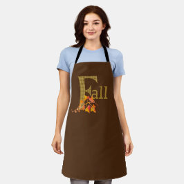 Delantal Fancy Plough Fall Word Art