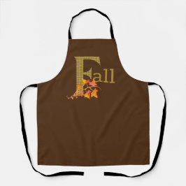 Delantal Fancy Plough Fall Word Art