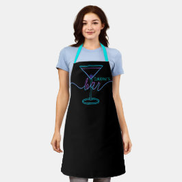Delantal Fancy Script Fun Colores Fun Bar Aprons