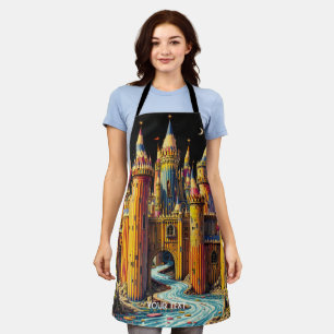 Delantal Fantasía Cute Castle From Pencils