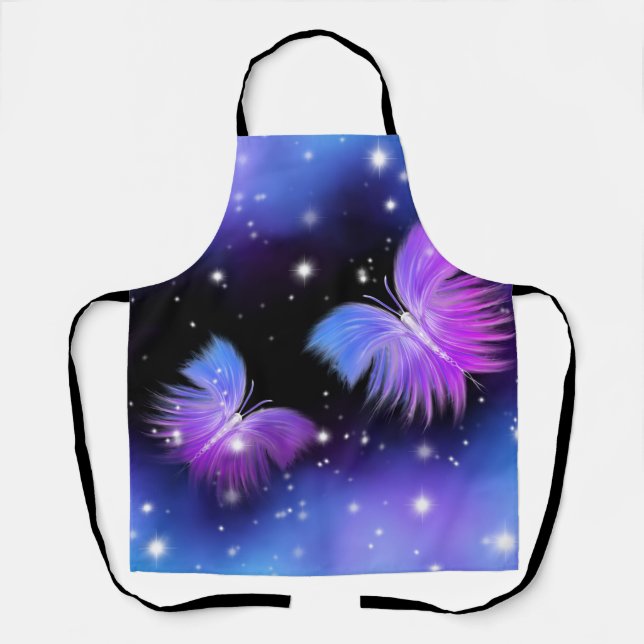 Delantal Fantasía Espacial Mariposas Cosmógenas (Anverso)