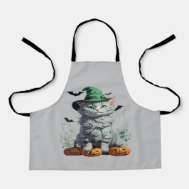 Delantal Fantasía Halloween Calabaza Kitten