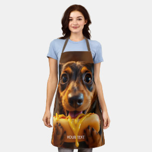 Delantal Fantasía Perro lindo Perro caliente