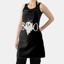 Fantasma de "Boo" de Halloween con barba -