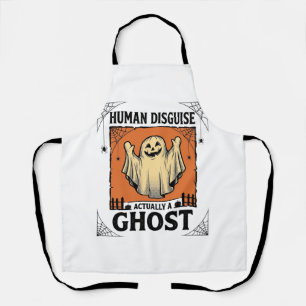 Delantal Fantasma de disfraz humano Humor vintage de Hallow