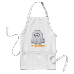 Delantal Fantasma de Halloween, Personalizado Cute de FA-BO