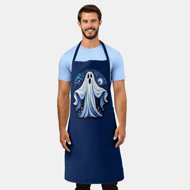 Delantal Fantasma espeluznante - Halloween 16 - Diversión d (Gastado)