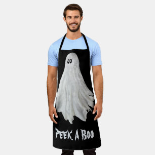 Delantal Fantasma Gracioso Del Pasado Apron De Halloween
