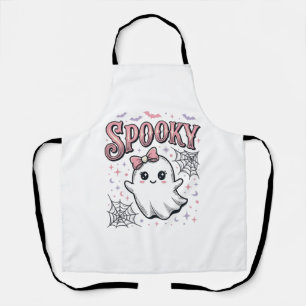 Delantal Fantasma Lindo Espeluznante Diseño de Camiseta Vin