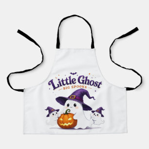 Delantal Fantasma Pequeño Grandes Espantos Dulce Halloween
