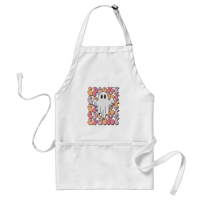 Delantal Fantasma retro fantasmal (Frente)