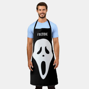 Delantal Fantasmo frente a la divertida Halloween