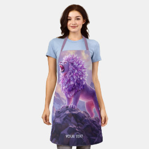 Delantal Fantástico León de Amatista Morado Lindo