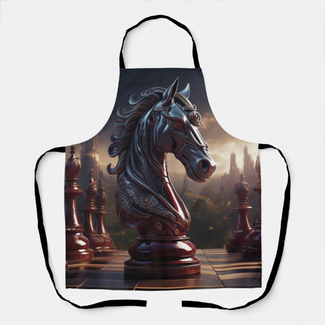 Delantal Fantasy Chess Scene - Knight (Anverso)