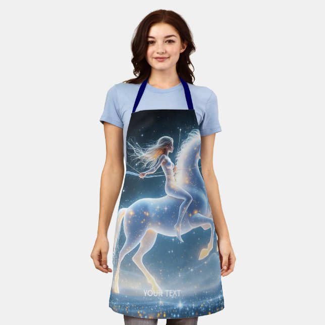 Delantal Fantasy Cute Chica espacio Unicorn (Gastado)