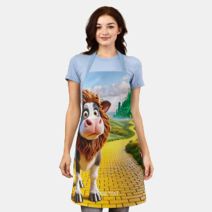 Delantal Fantasy Cute Cow Lion Road