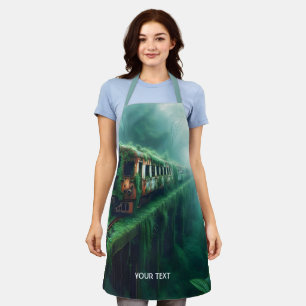 Delantal Fantasy Cute el Viejo Tren Pasado