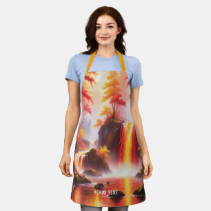 Delantal Fantasy Cute Forest Dark Waterfall