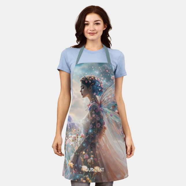 Delantal Fantasy Cute Girl Garden Flowers (Gastado)