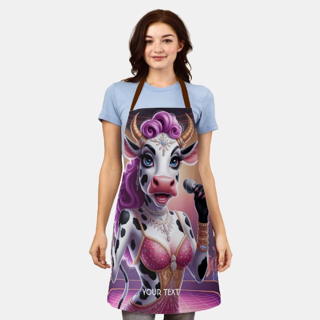Delantal Fantasy Cute Gorgeous Cow Popstar (Gastado)