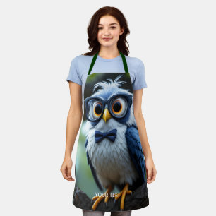Delantal Fantasy Cute Owl Glasses Bow