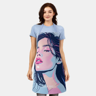 Delantal Fantasy Cute Pink Blue Chica